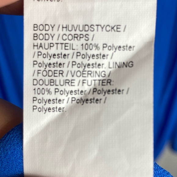 ASOS River Island beautiful blue pleated dress 6 - Picture 3 of 7